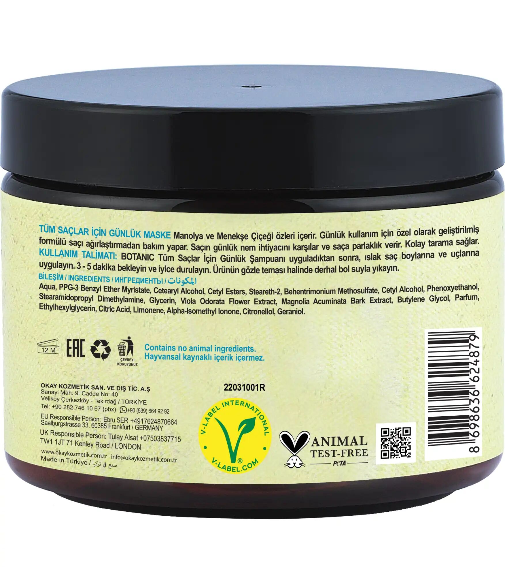 Botanic All Types Of Hair Daily Mask thumbnail 4