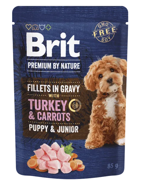 By Nature Aliment Humide Chien Puppy & Junior Filets En Sauce À La Dinde Et Aux Carottes