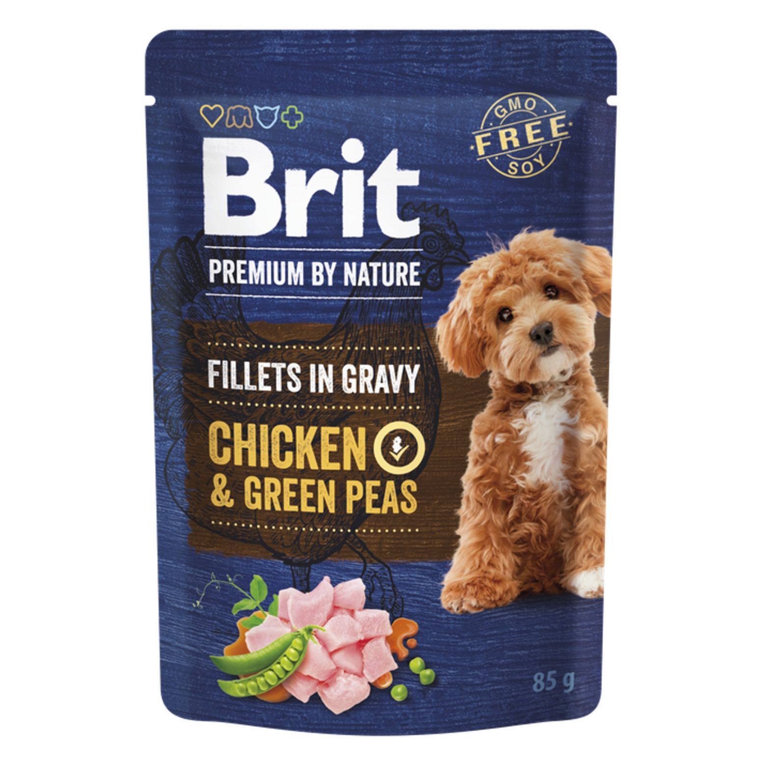 By Nature Dog Fillets In Gravy Chicken & Green Peas (poulet En Sauce Et Petits Pois)