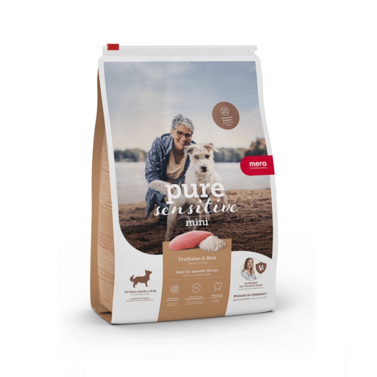 Croquettes Pure Sensitive Mini Pour Chien - Dinde Et Riz