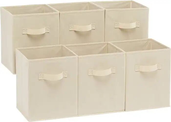 Cubes De Rangement - Lot De 6 - Tissu Pliable