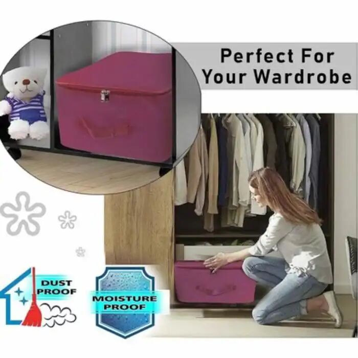 Sac De Rangement 4 Pièces - Nylon - 37 X 33 X 23 Cm - Résistant À L'humidité thumbnail 3