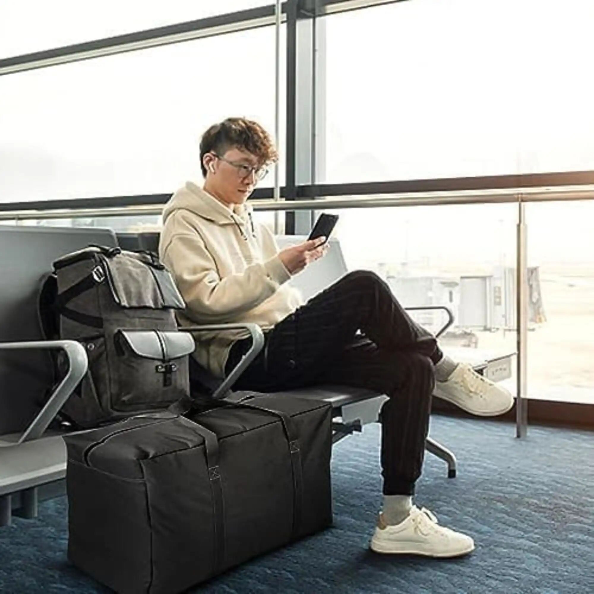 Sac De Rangement Literie 70 × 40 × 20 Cm – Robuste thumbnail 3