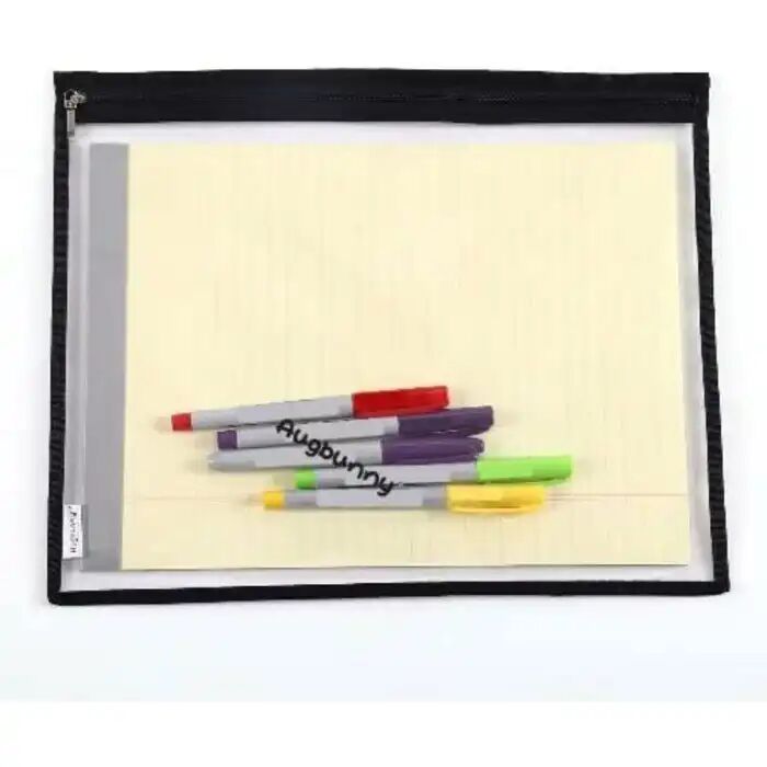 Lot De 8 Pochettes De Rangement Multi-usages En Pvc Transparent Résistant À L'eau Avec Fermeture Éclair thumbnail 3