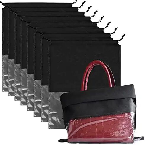 Lot De 10 Housses Anti-poussière Pour Sacs À Main - 50 X 40 Cm