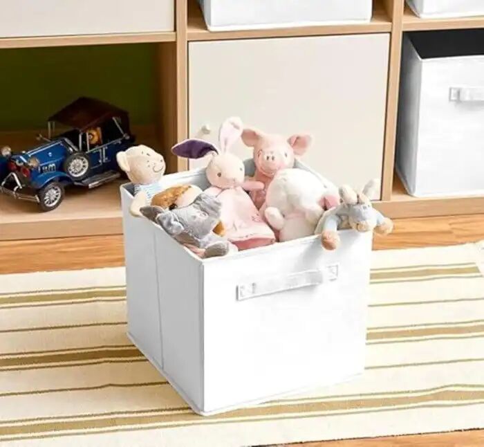 Boîtes De Rangement, Pack De 4 Panier Cube De Rangement - 26.7 X 26.7 X 28 Cm