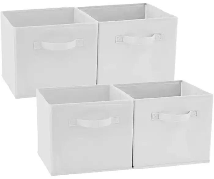Boîtes De Rangement, Pack De 4 Panier Cube De Rangement - 26.7 X 26.7 X 28 Cm