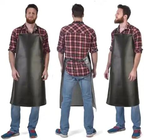 Tablier De Protection Imperméable En Cuir Artificiel - Ultra Résistant