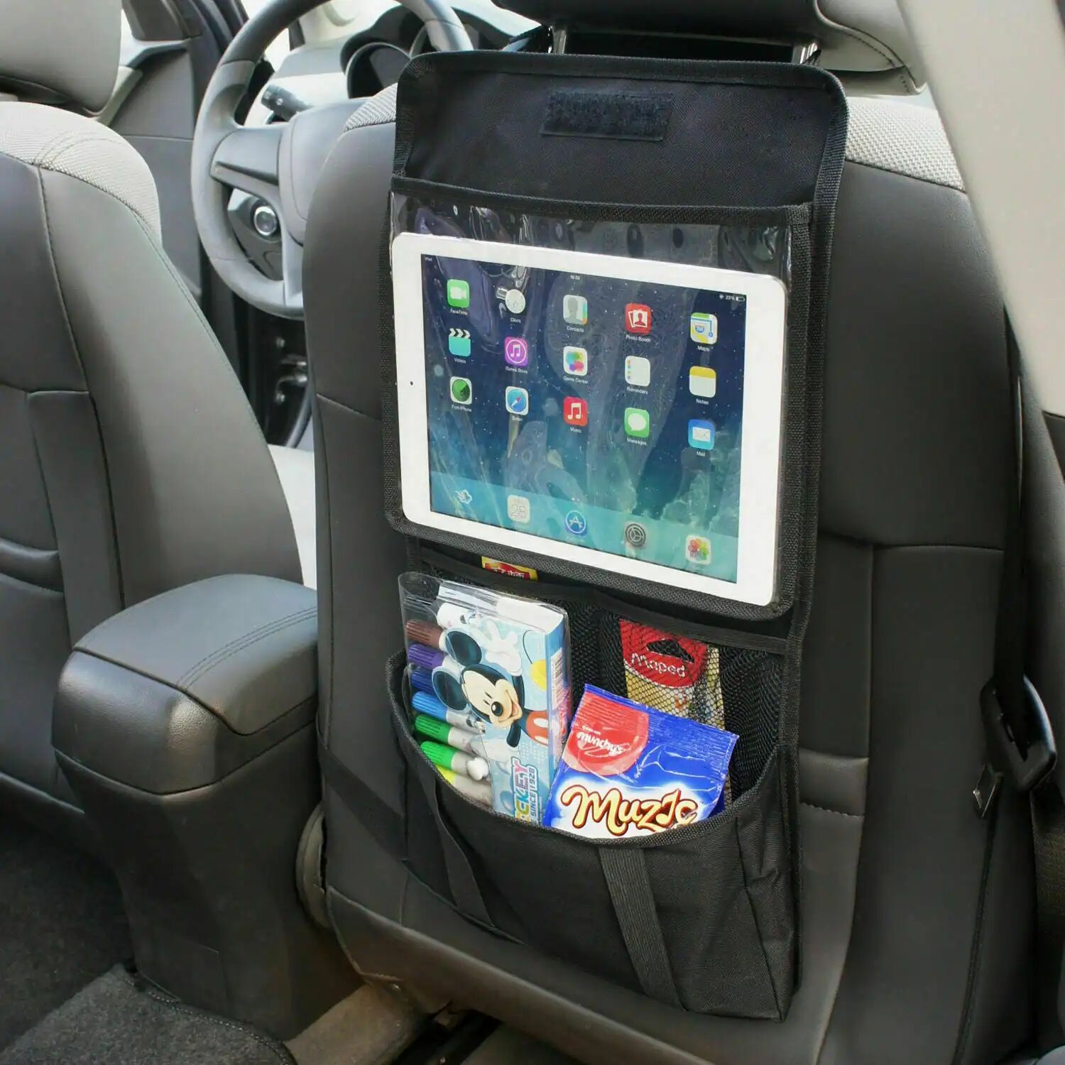 Organiseur Voiture – Poches Arrière Avec Support Tablette