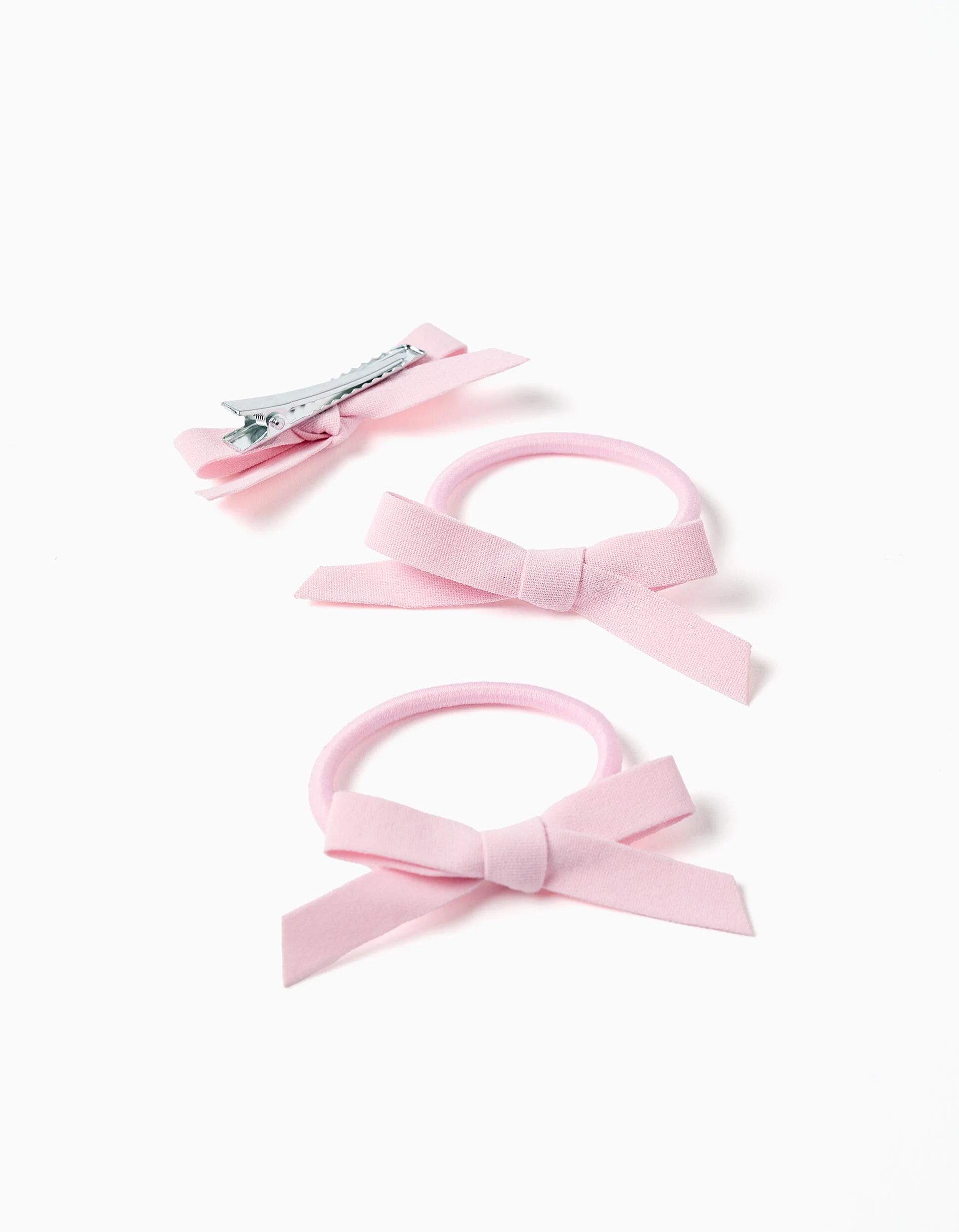 Pack Hair Clip + 2 Hair Bobbles With Bows For Babies And Girls