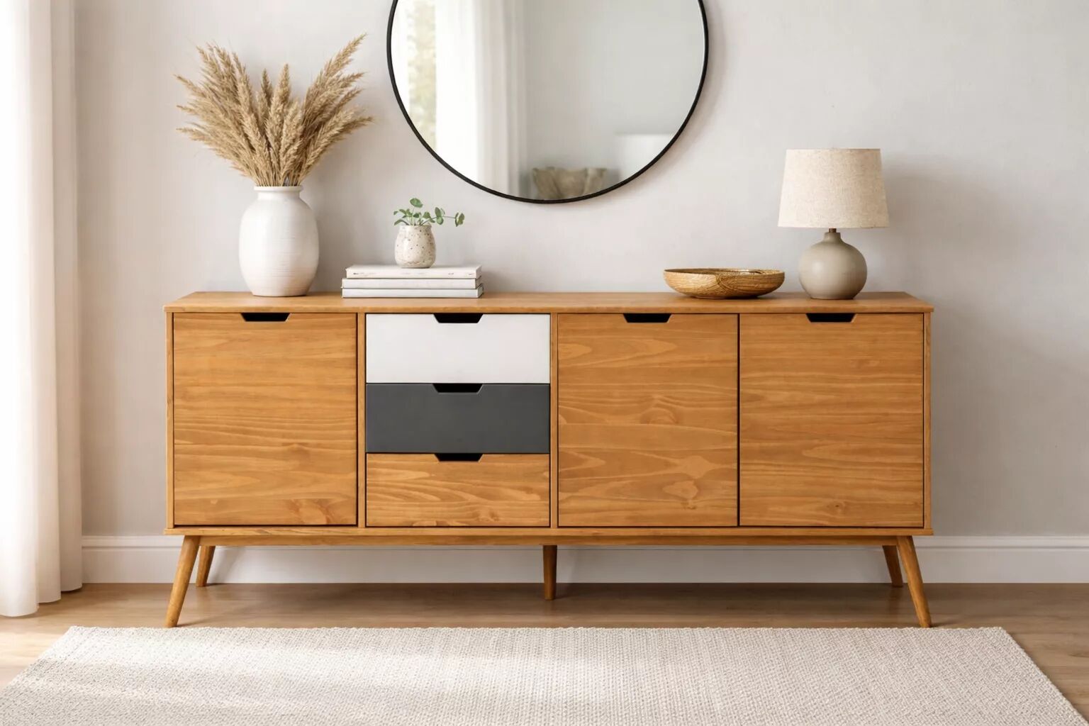 Cusco Buffet Avec 3 Portes Et 3 Tiroirs 171 Cm