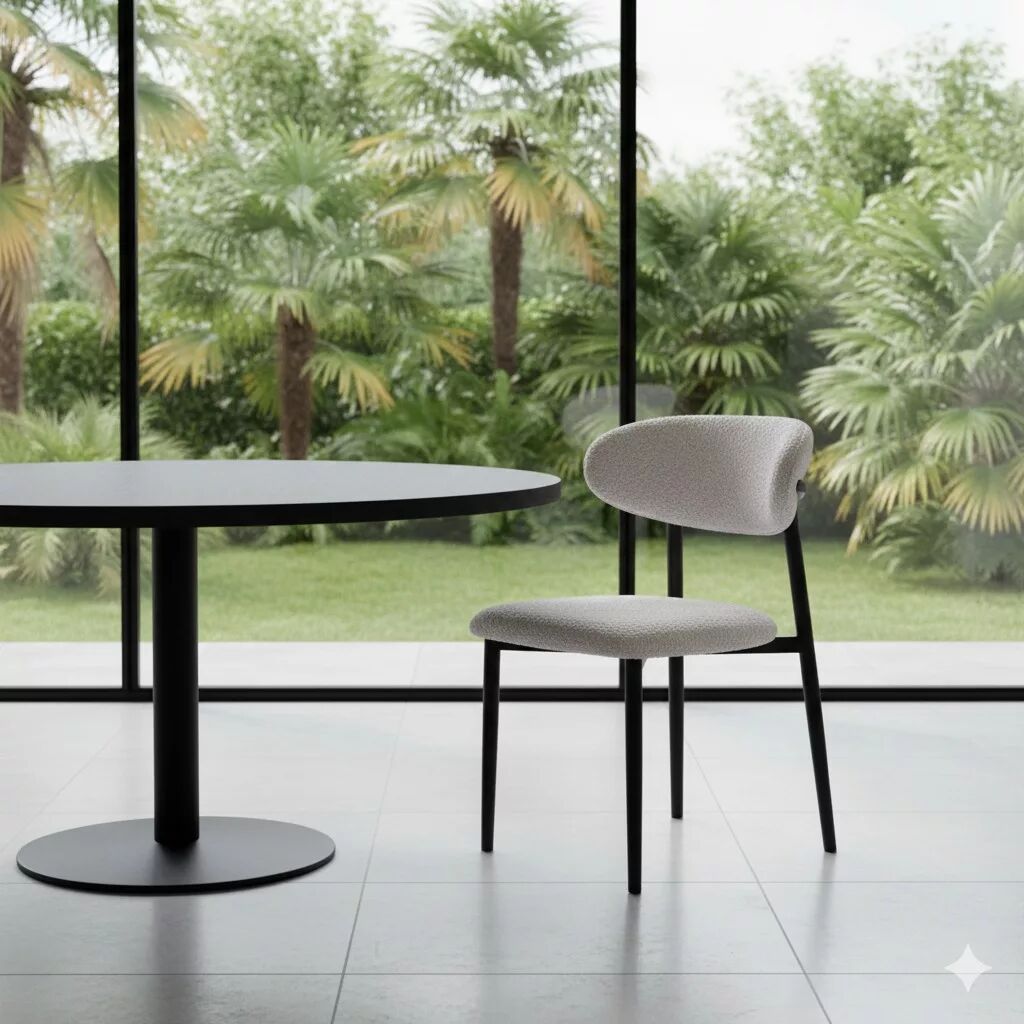 Amandine Chaise De Salle A Manger - Gris