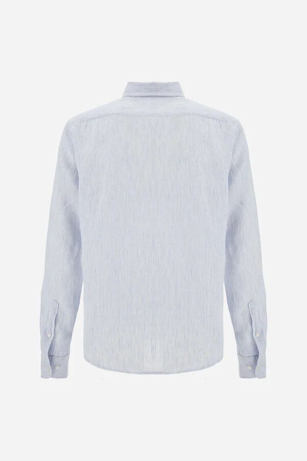 Chemise Lin Rayée Manches Longues - Taron