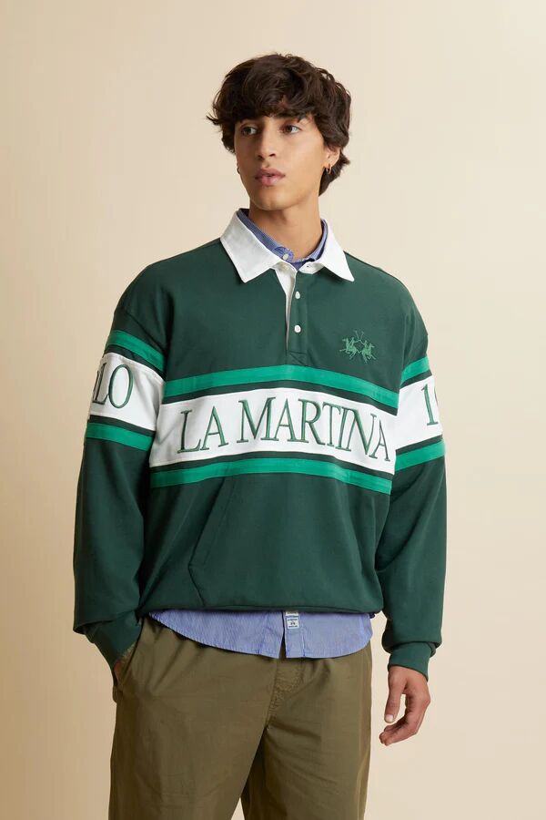 Sweat En French Terry Avec Rayures Contrastées - Chente thumbnail 4