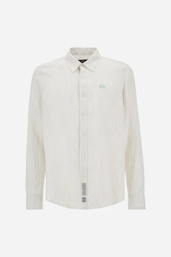 Chemise Lin Rayée Manches Longues - Taron thumbnail 1
