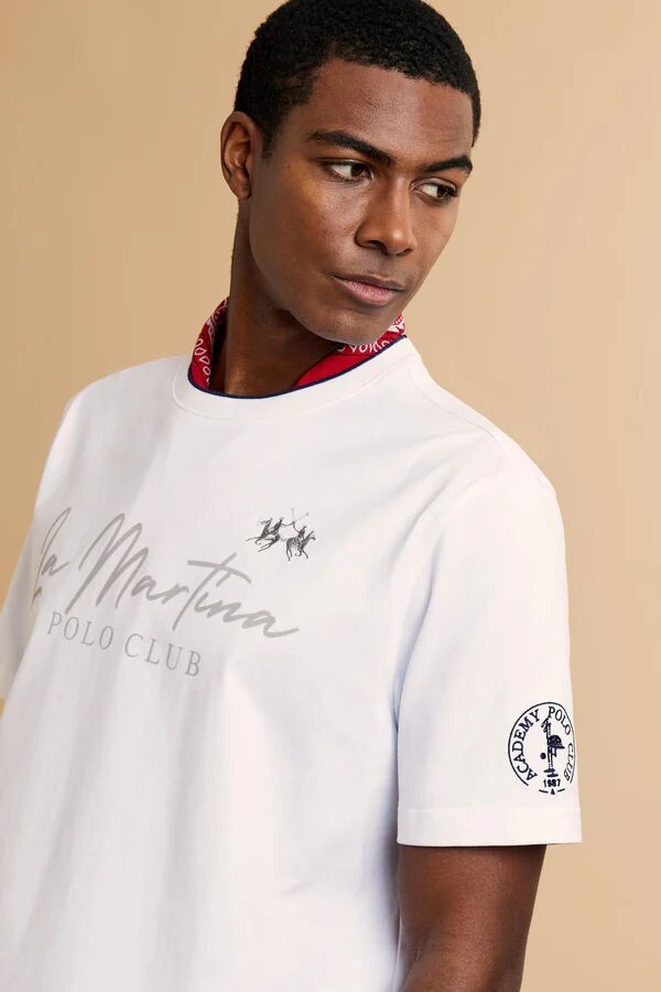 T-shirt En Jersey Épais « Polo Club » – Clodoveo thumbnail 4
