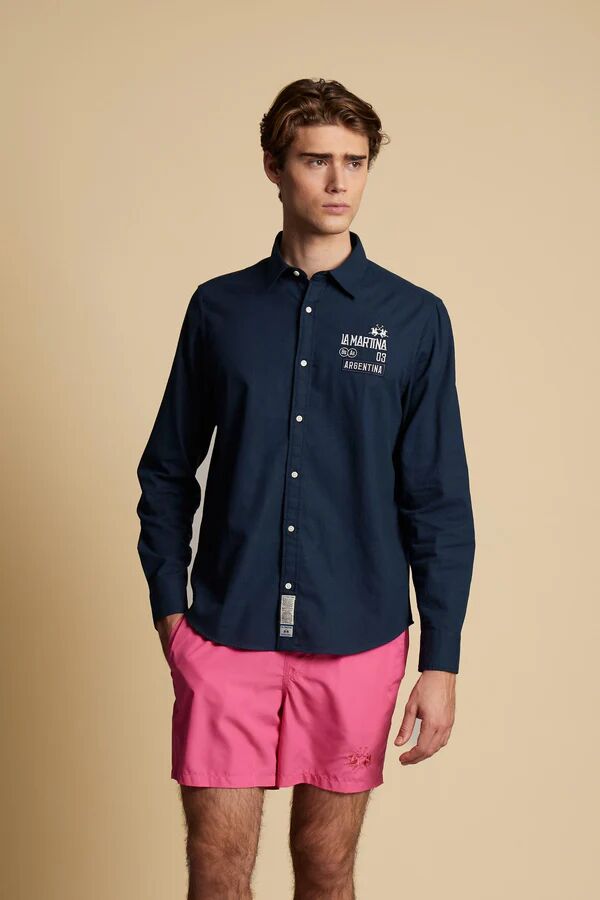 Chemise En Coton Et Lin Polo Team Argentina - Cornelio thumbnail 3