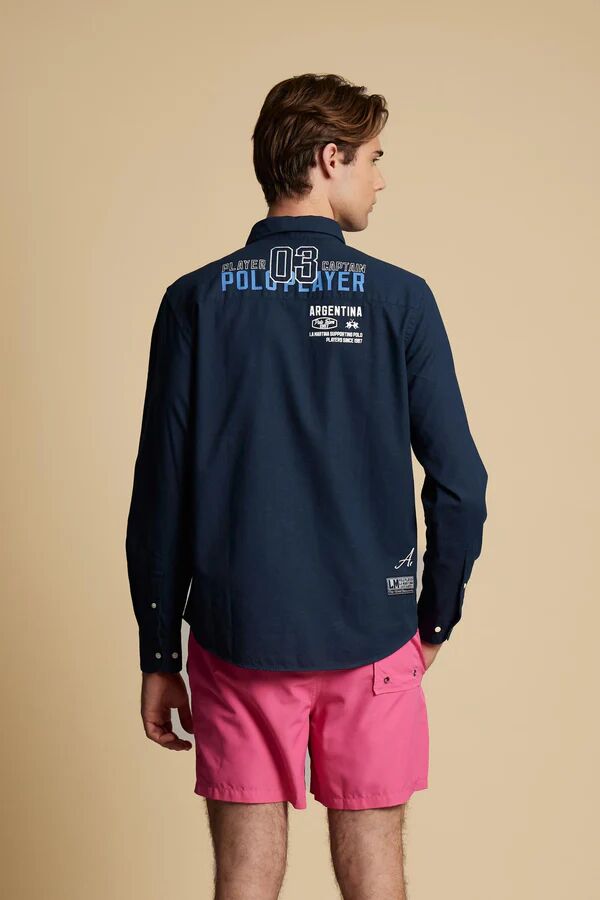 Chemise En Coton Et Lin Polo Team Argentina - Cornelio thumbnail 4