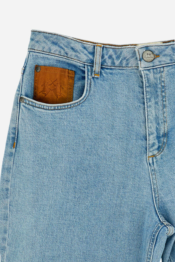 Jean Wide Leg En Denim À Bord Brut – Clyde