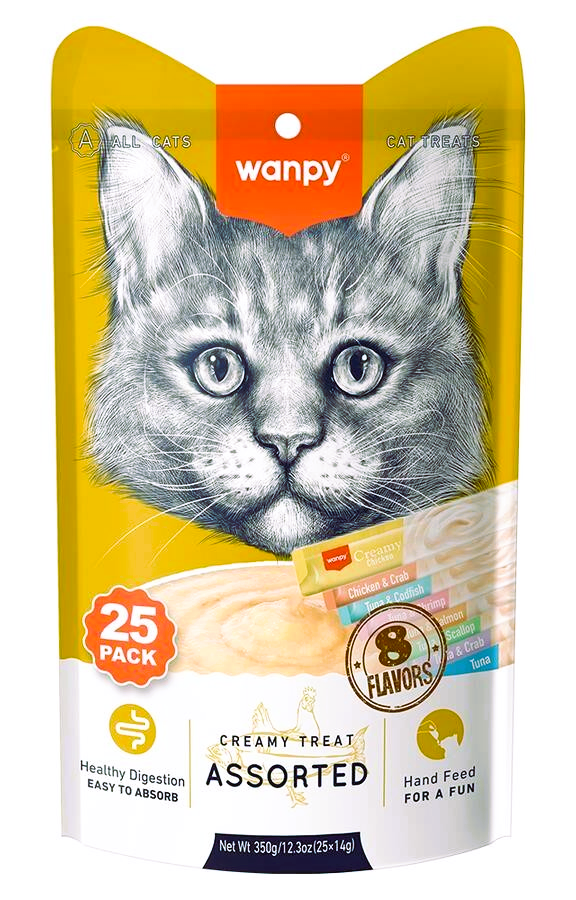 Mixed 8 Délicieuses Crèmes Pour Chat