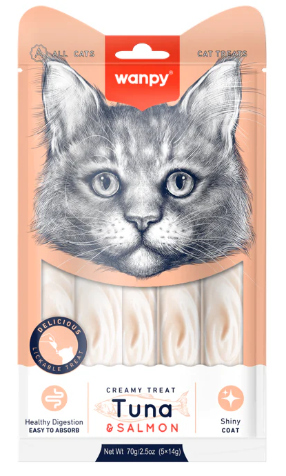 Gâterie Crémeuse À Lécher - Thon Et Saumon