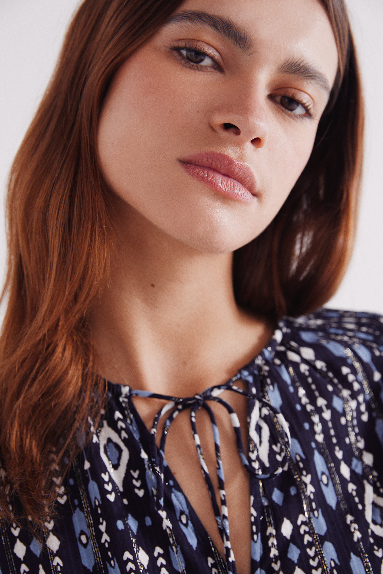 Blouse Ethnique Nid D'abeille