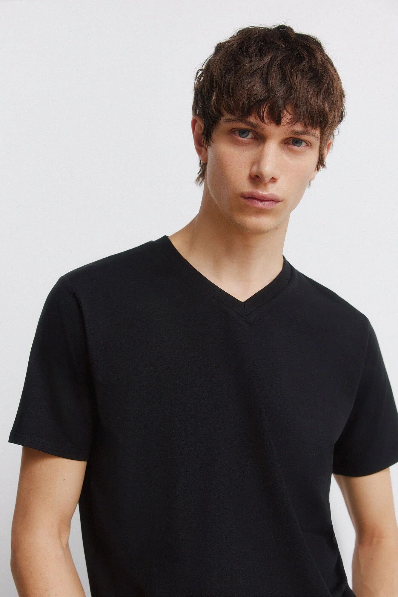 T-shirt En Lycra Col V thumbnail 1