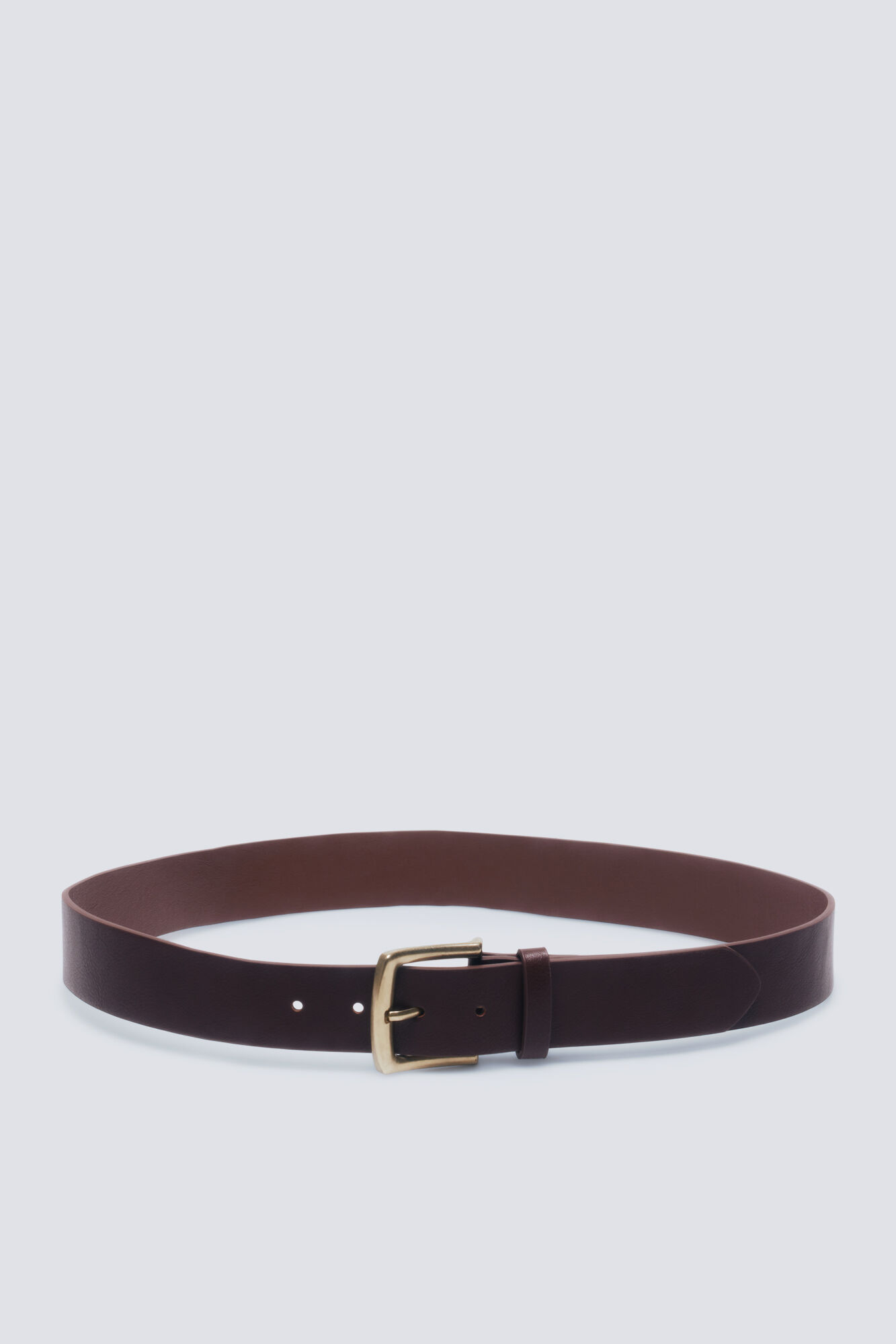 Ceinture Large Marron Unie