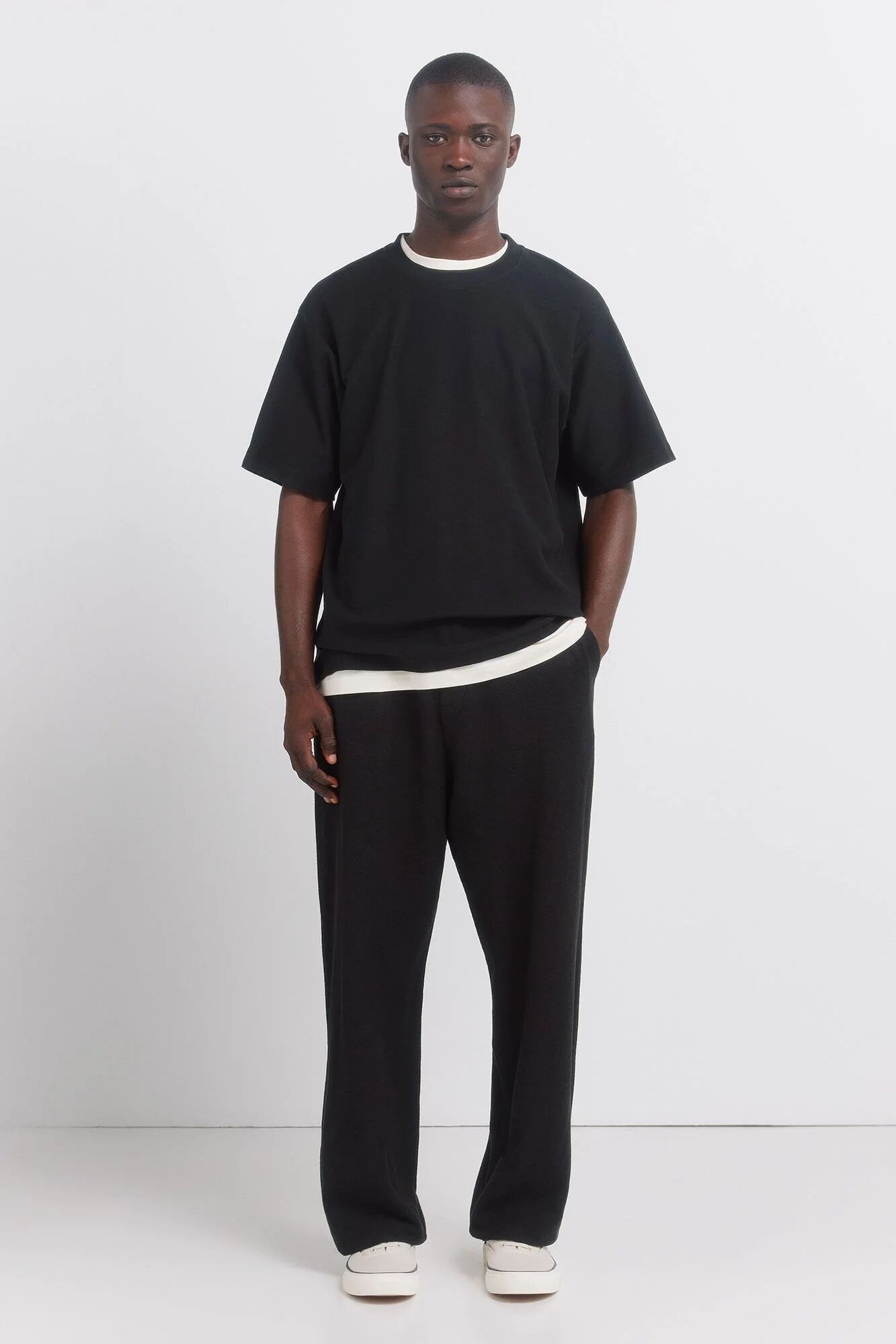 Pantalon Texturé Assorti thumbnail 1