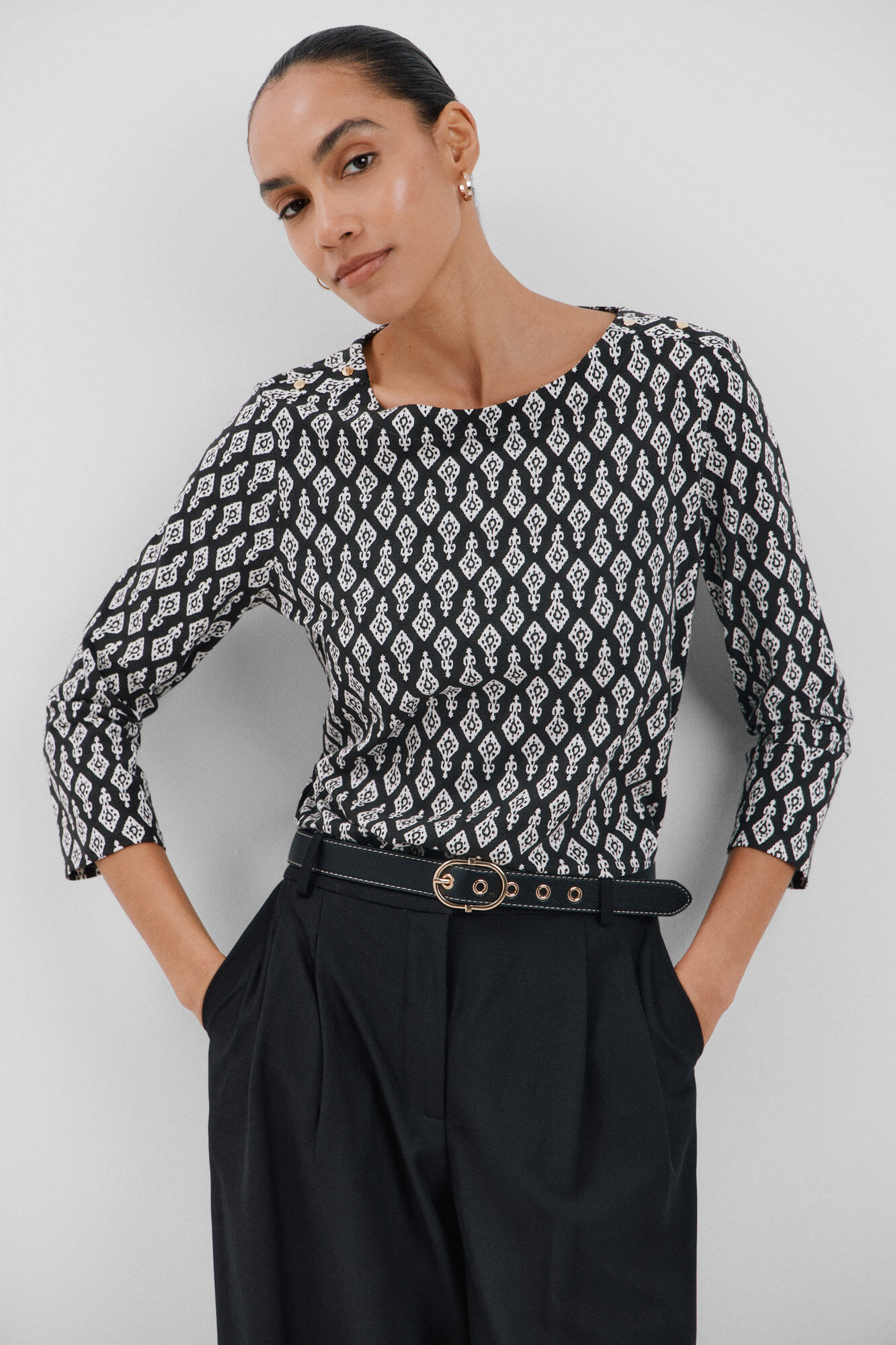 T-shirt col bateau essentiel