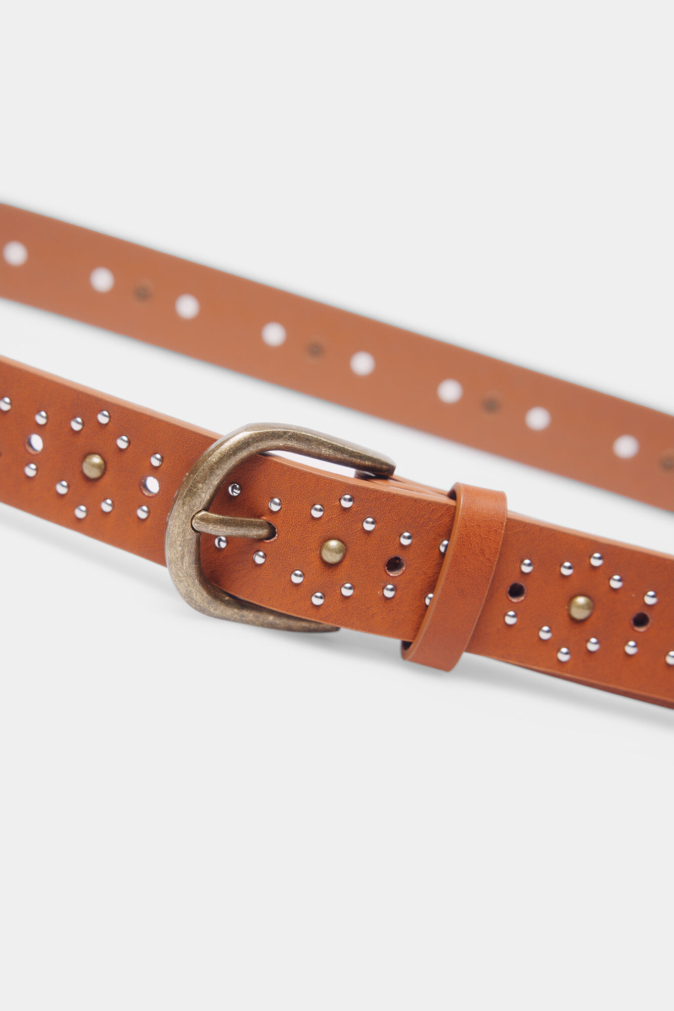 Ceinture Cloutée Argent Et Or thumbnail 4