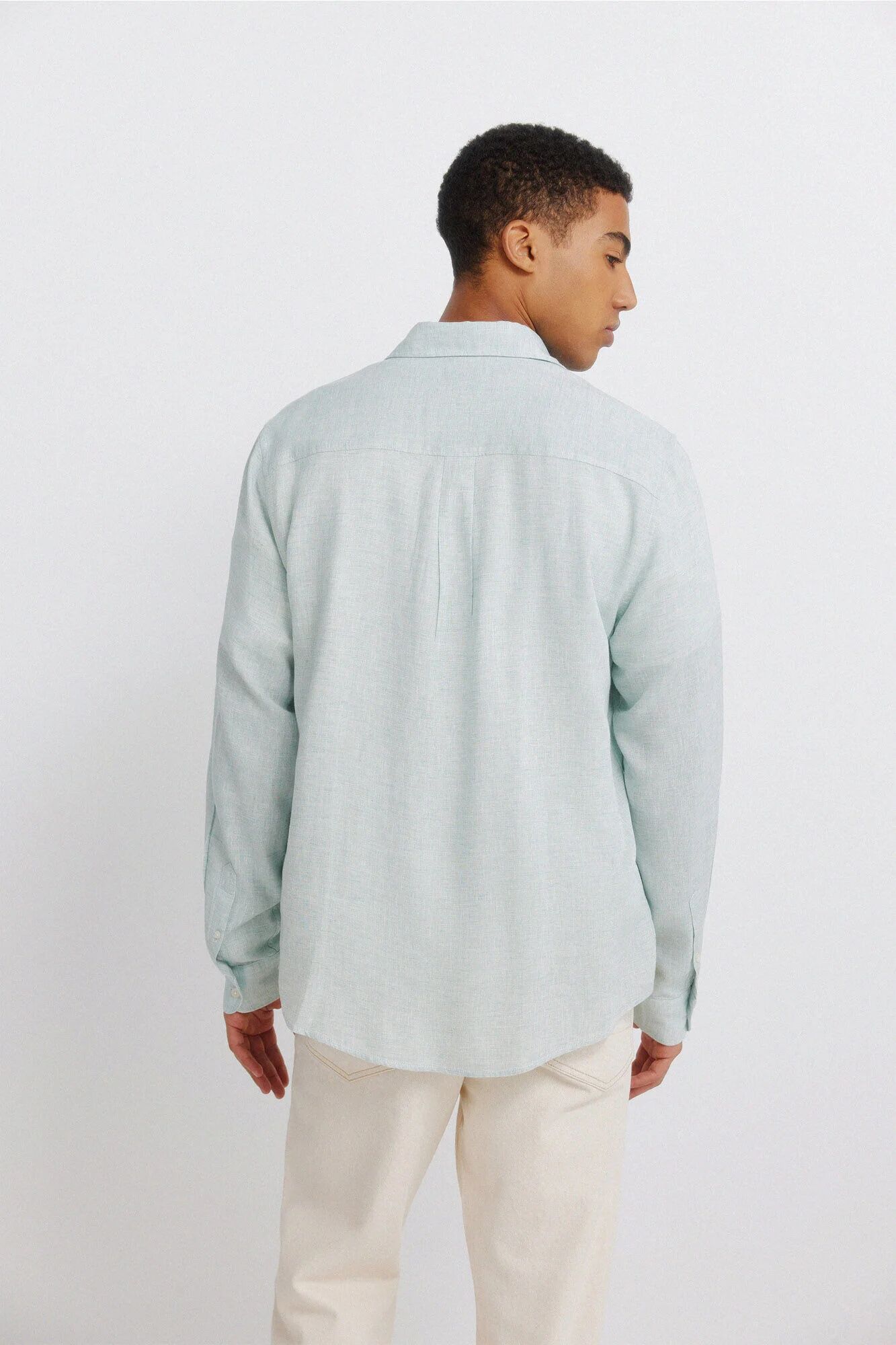 Chemise Lin Et Viscose Fil-à-fil 2 Poches thumbnail 2