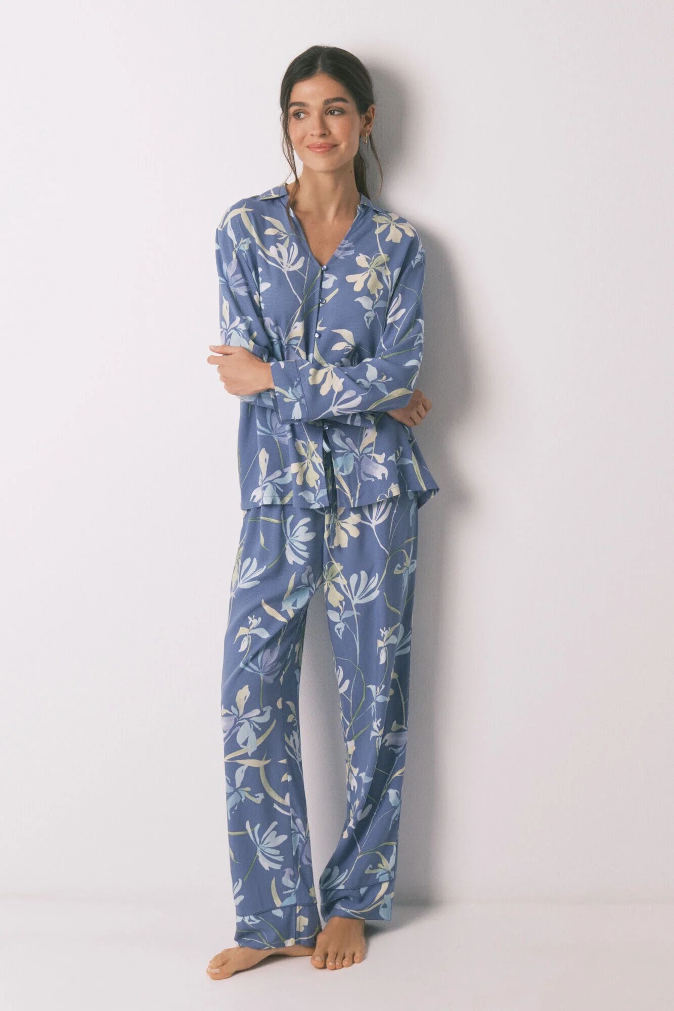 Pyjama Classique Imprimé Fleurs