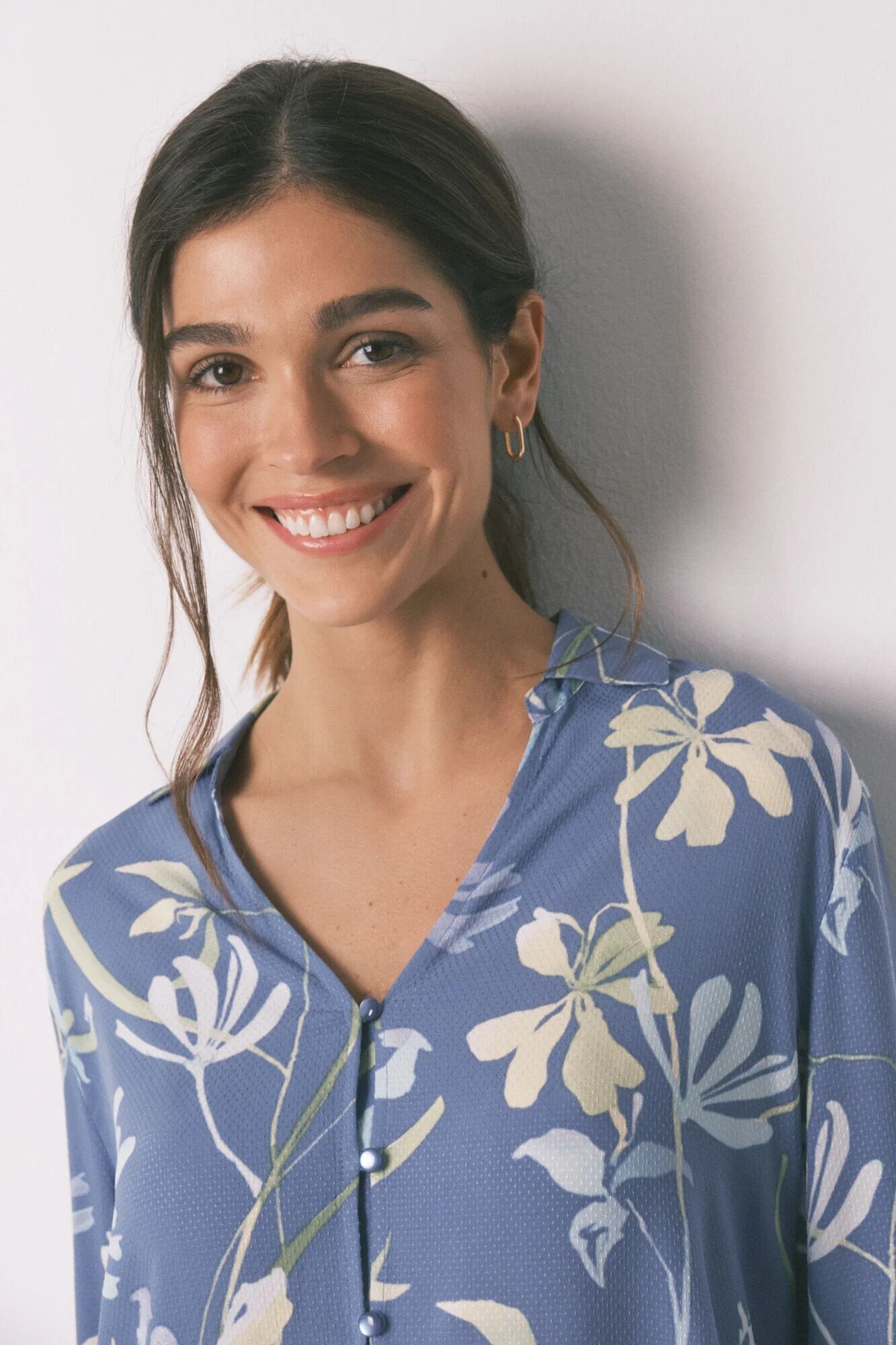Pyjama Classique Imprimé Fleurs