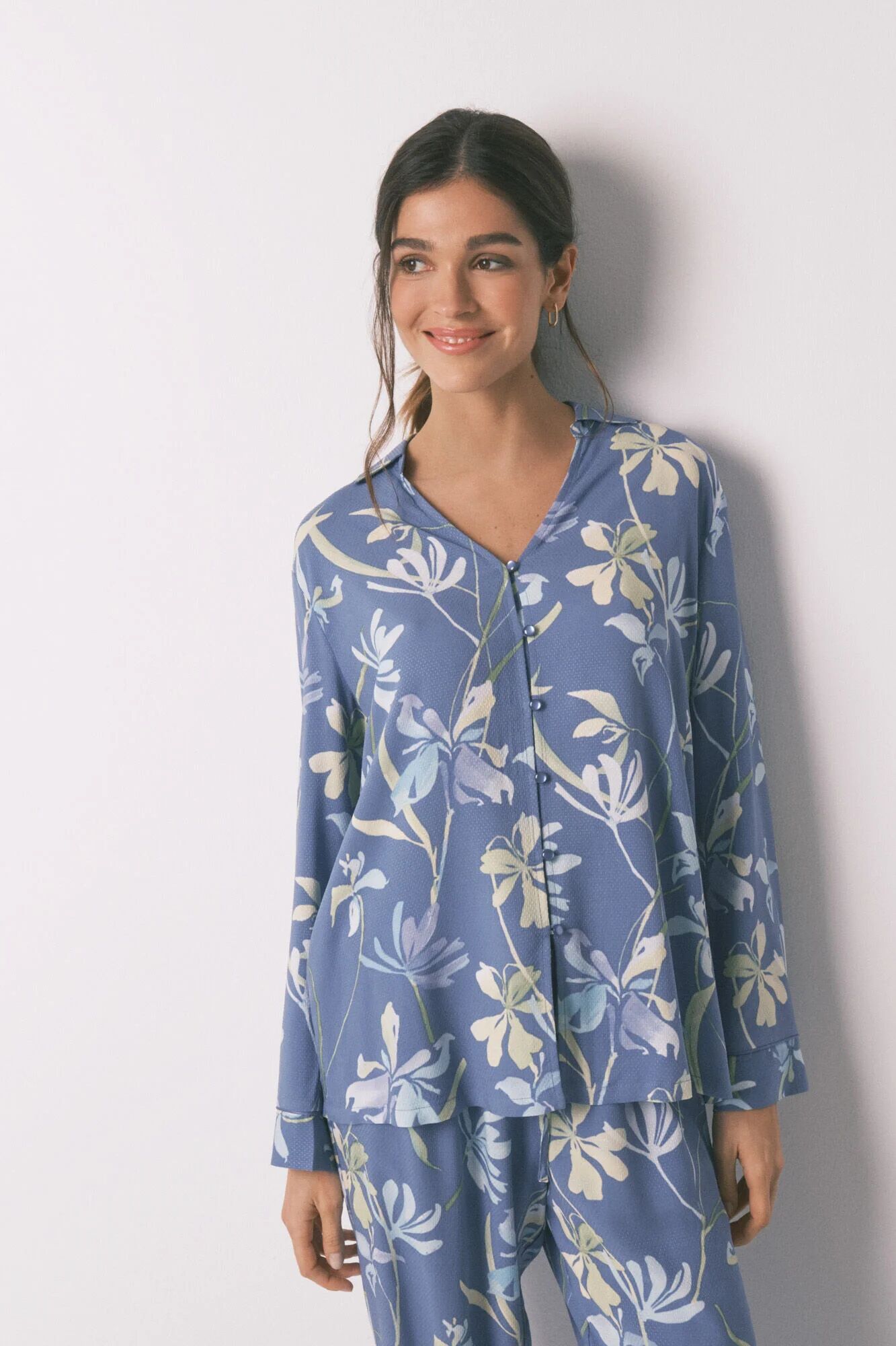 Pyjama Classique Imprimé Fleurs thumbnail 3