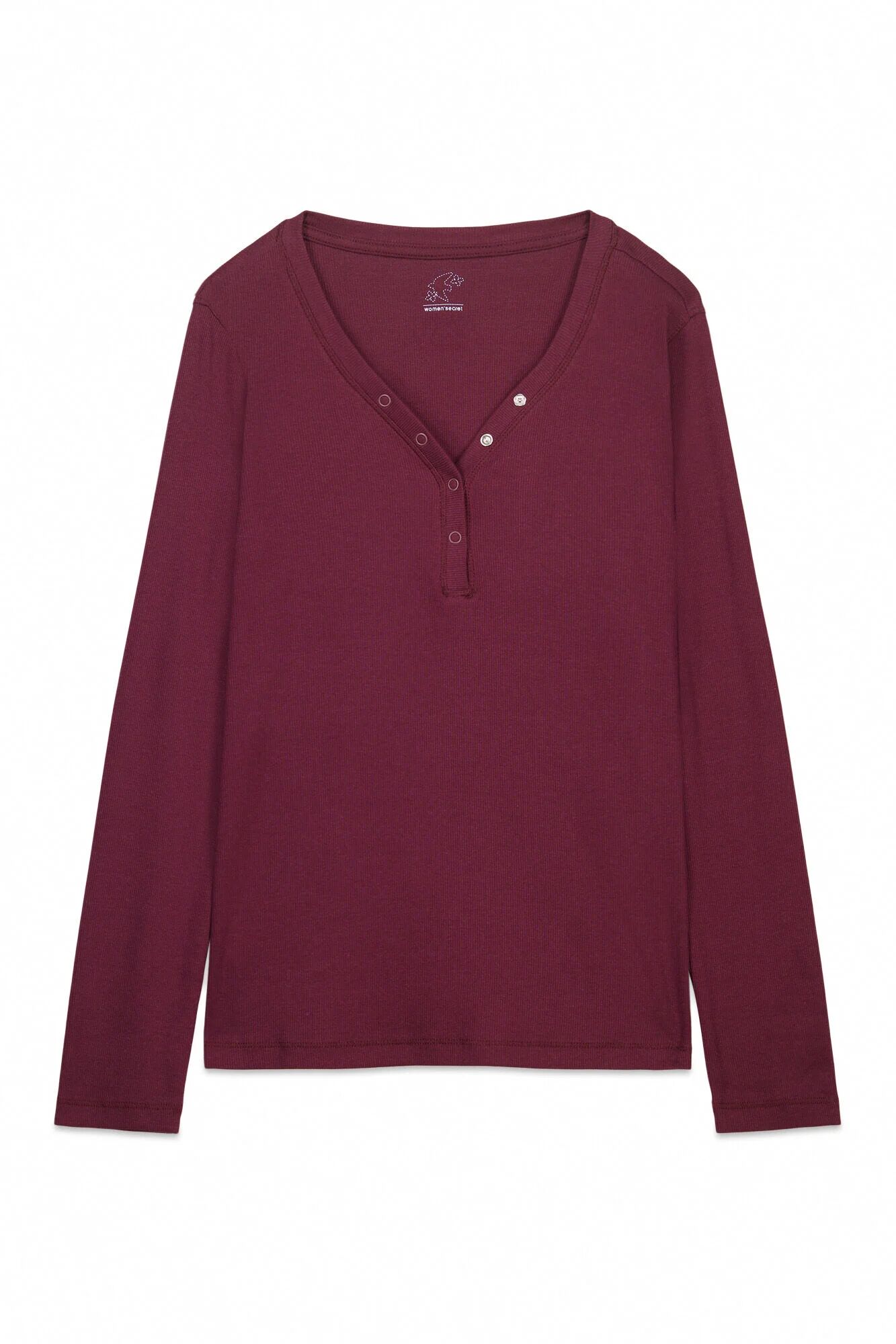 T-shirt  Côtelé À Manches Longues En Coton