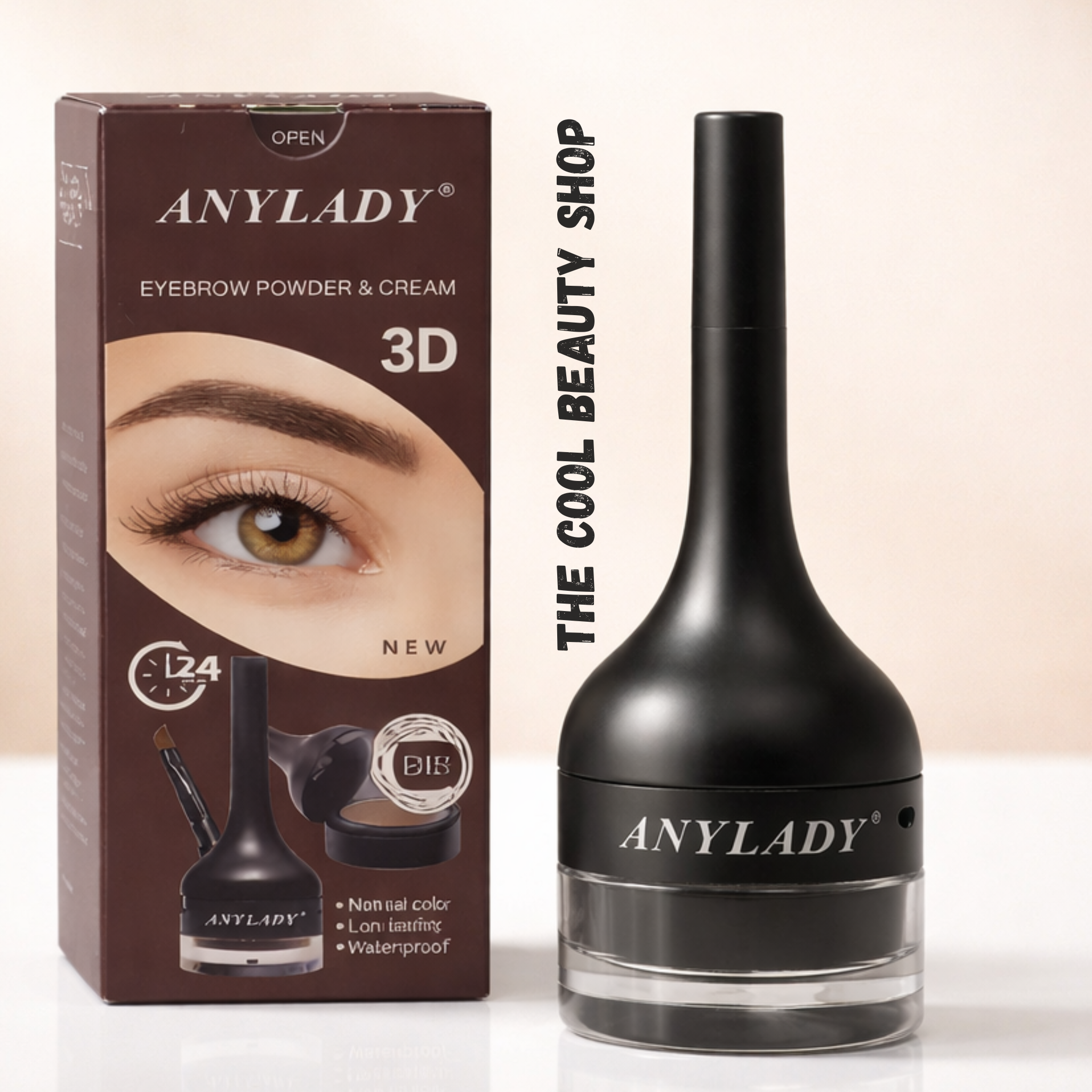 Gel Pour Sourcils Poudre Imperméable Sourcils 2 In1