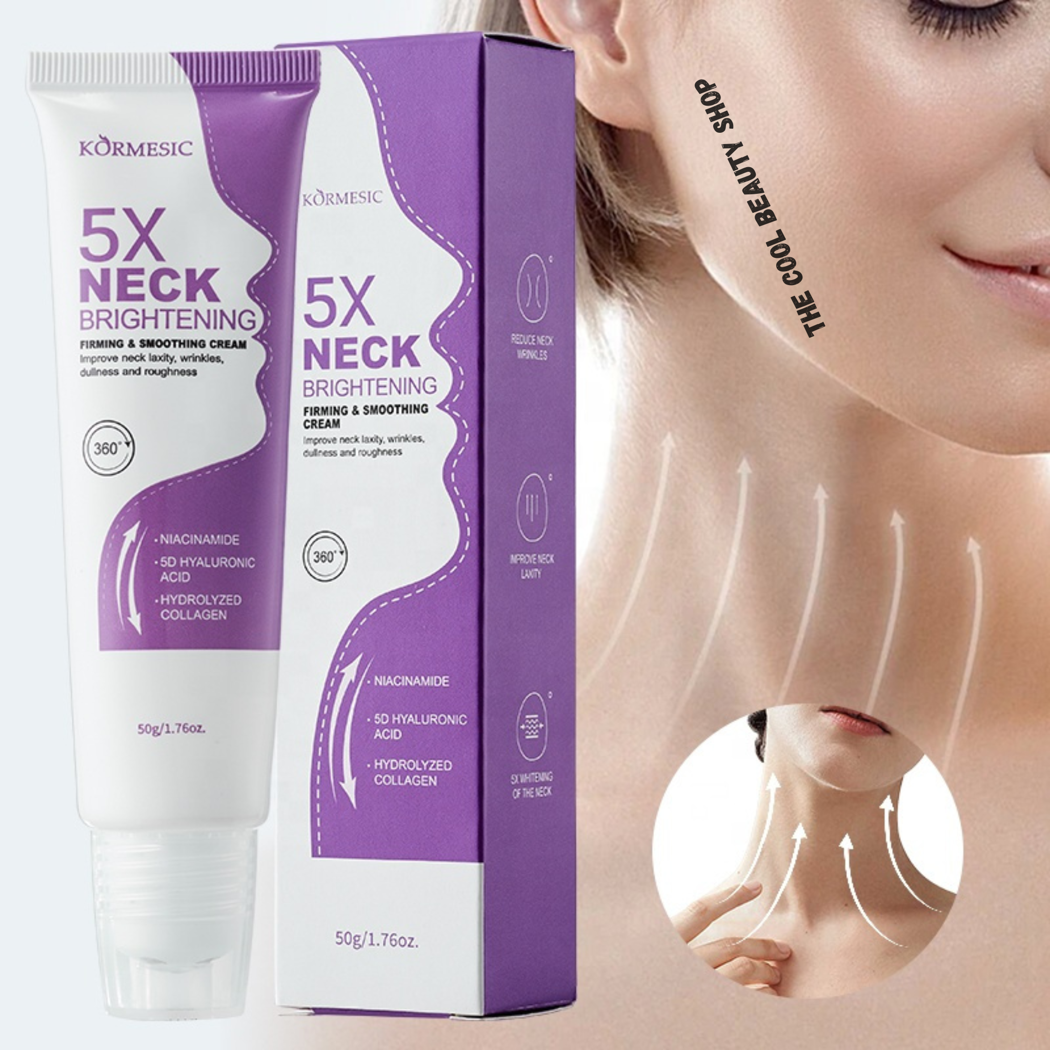 Crème Raffermissante Pour Le Cou À L'acide Hyaluronique