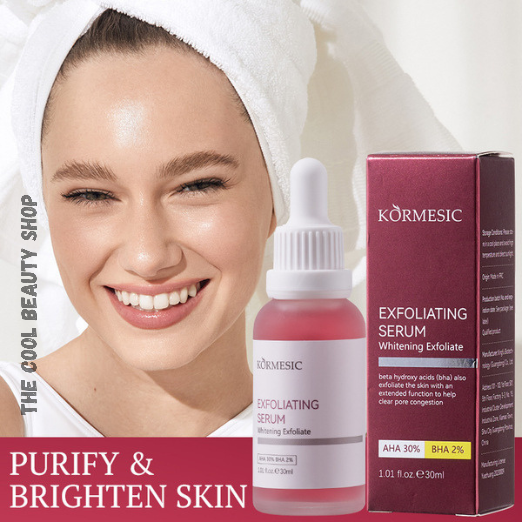 Sérum Exfoliant Aha 30% + Bha 2% – Peeling Visage Éclaircissant & Anti-imperfections thumbnail 3