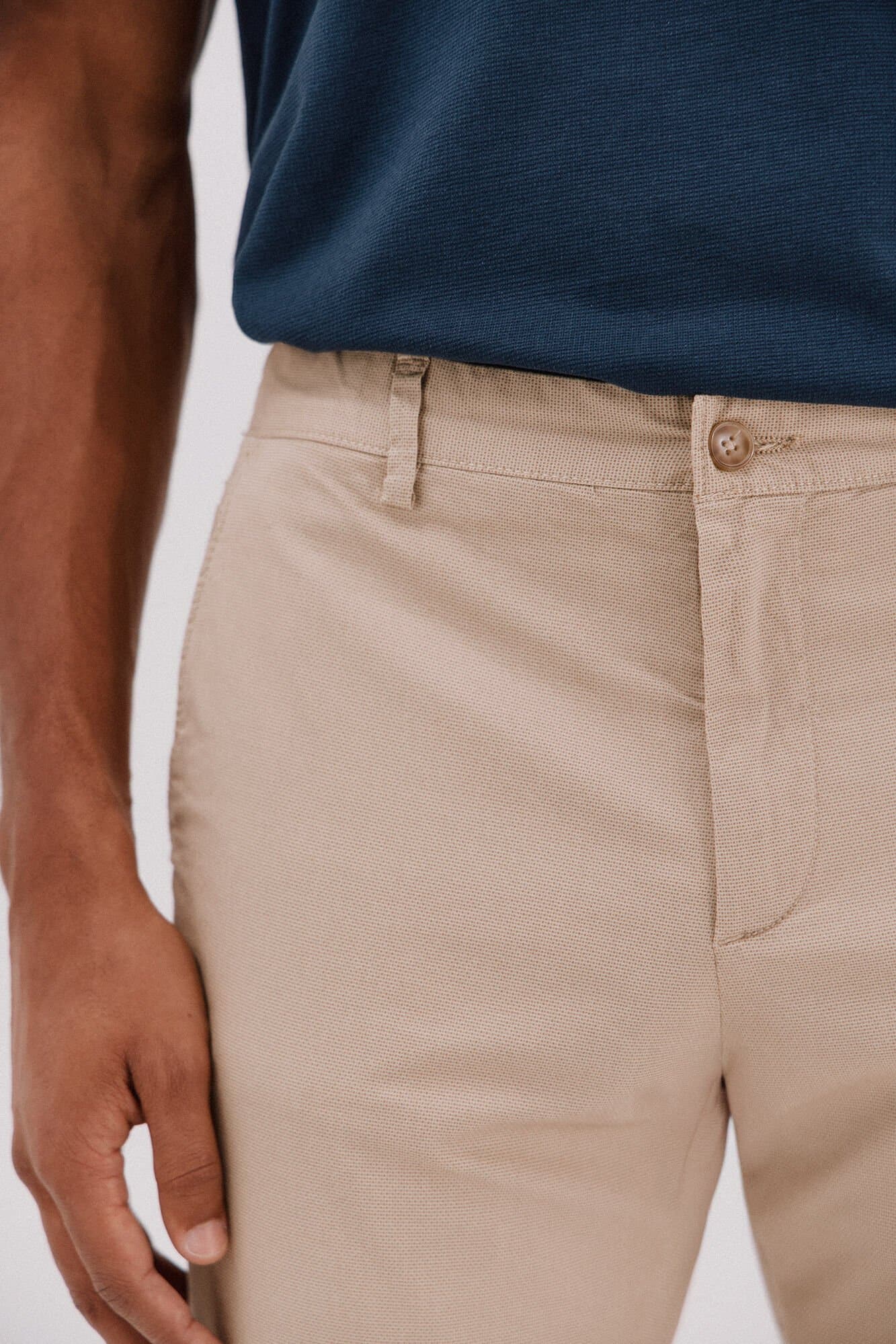 Chino Léger À Micro-imprimé thumbnail 2