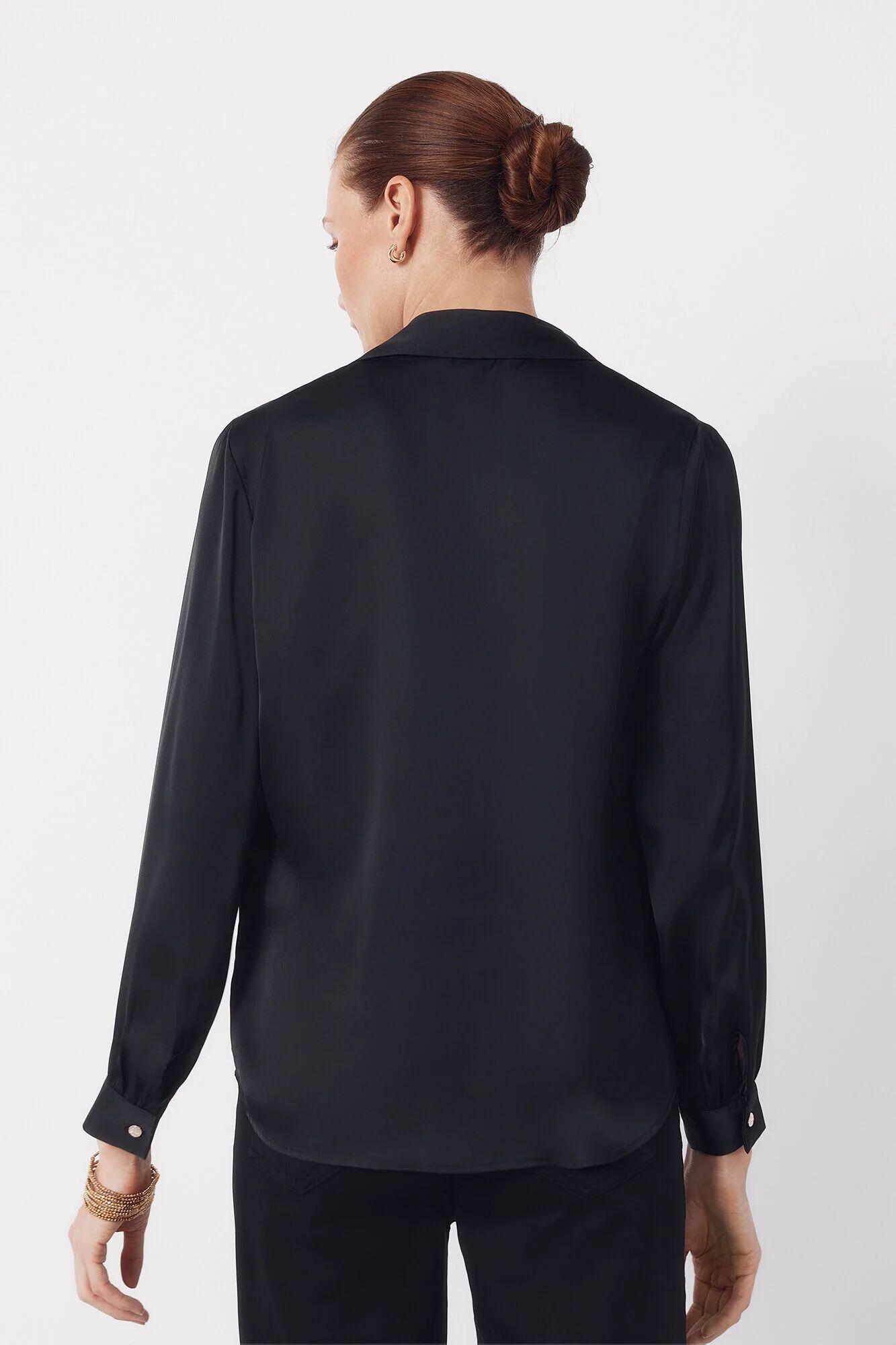 Blouse Satinée Avec Nœud