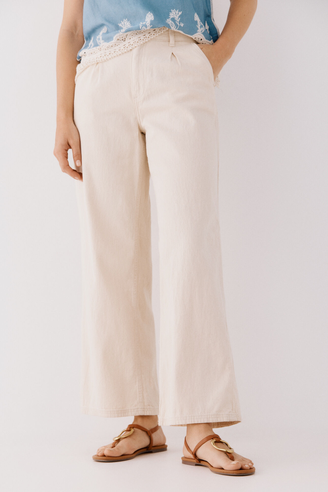 Pantalon En Sergé Sergé thumbnail 2