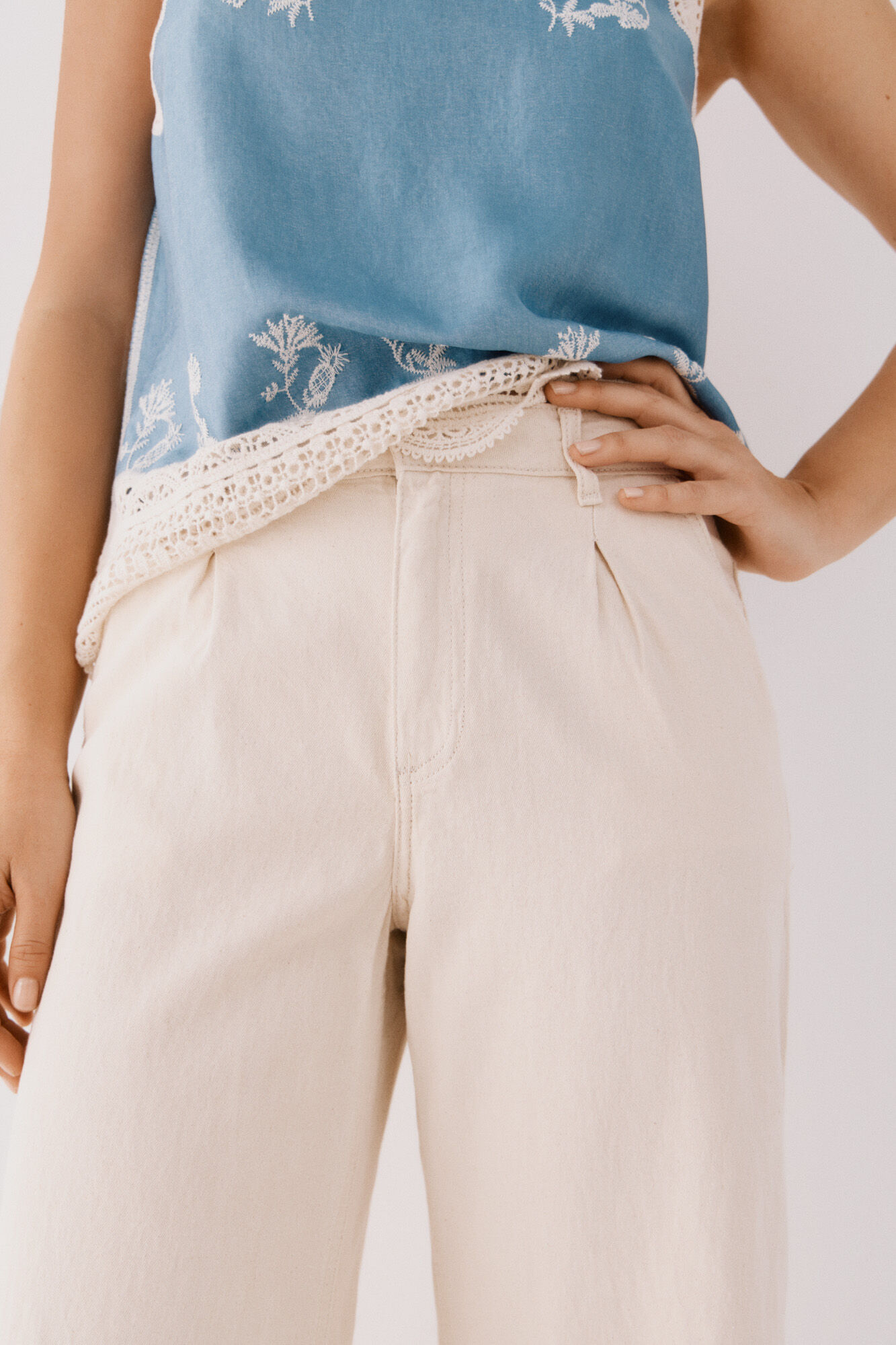 Pantalon En Sergé Sergé thumbnail 3