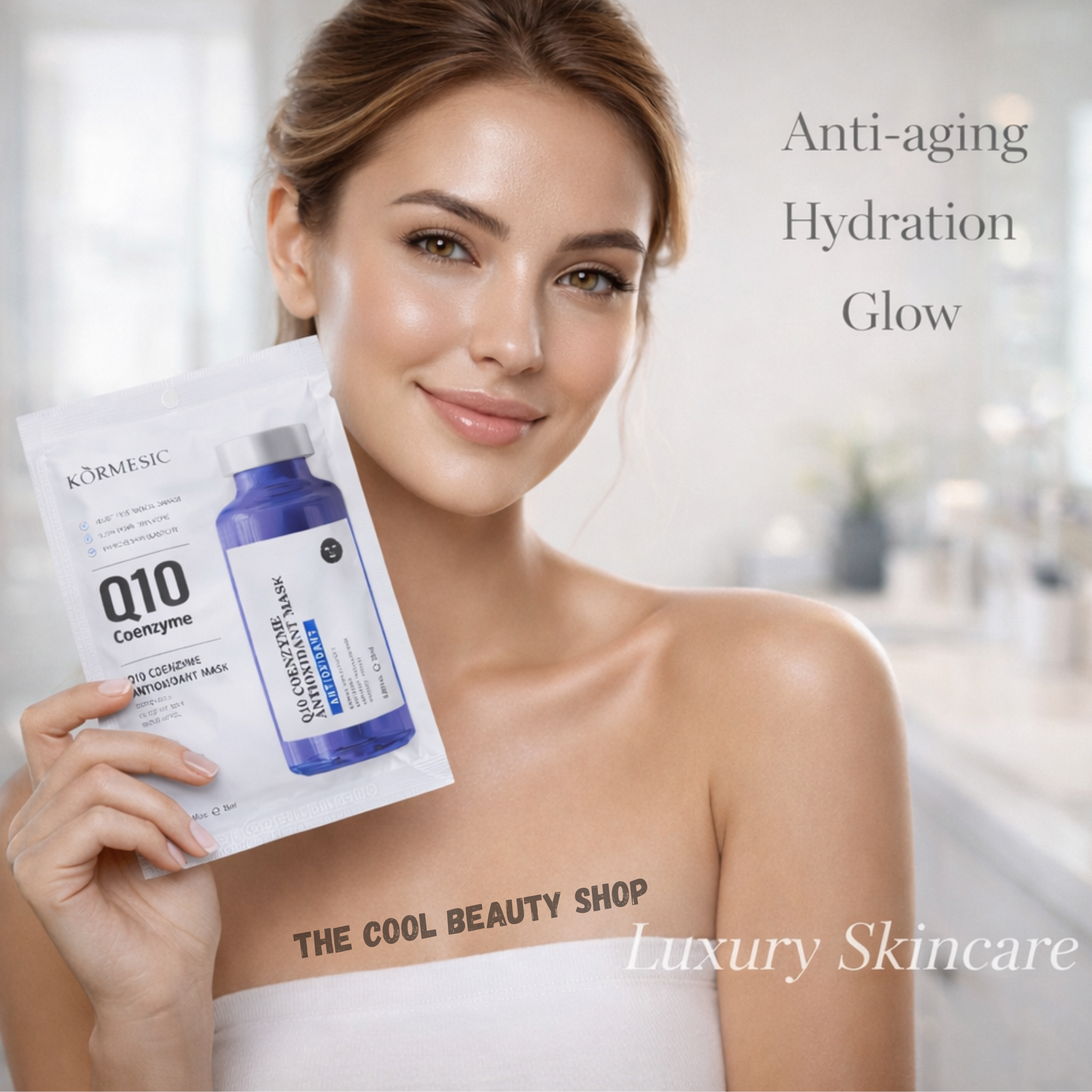 Masque Visage Q10 Coenzyme Antioxydant – Hydratation, Anti-âge & Éclat Intense  thumbnail 4