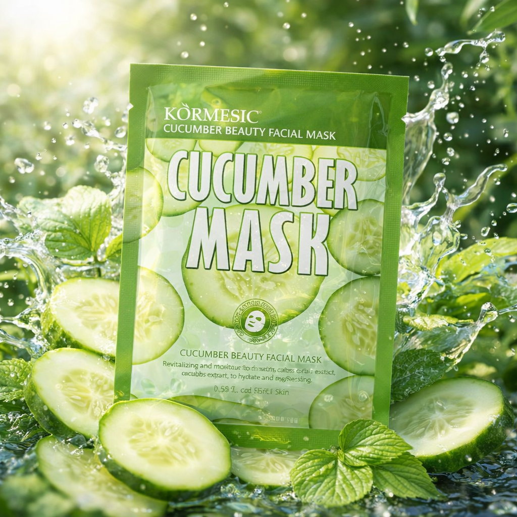 Masque Visage Concombre – Hydratation, Apaisement & Peau Fraîche