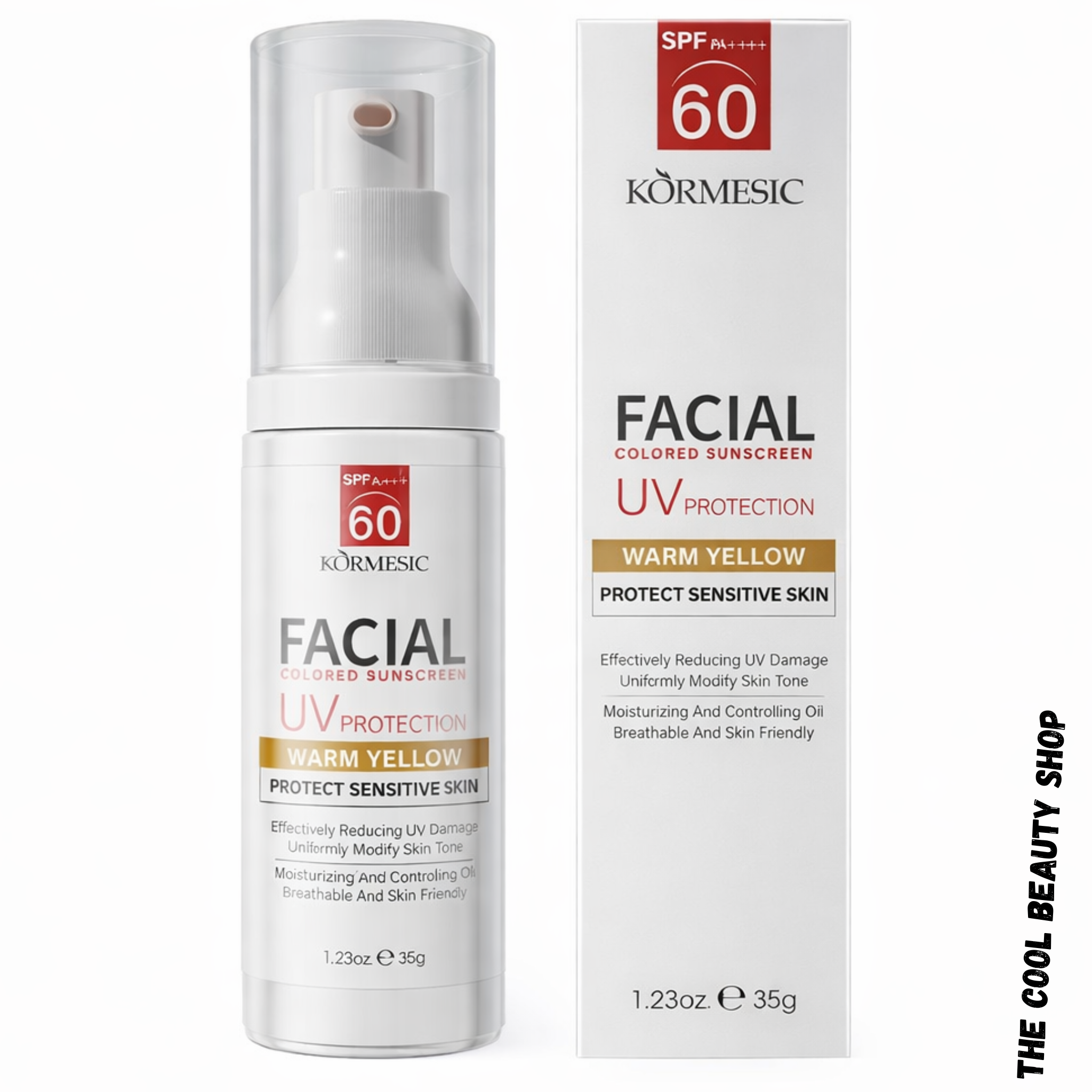 Crème Solaire Teintée Visage Spf 60 – Protection Uv + Unification Teint Peaux Sensibles