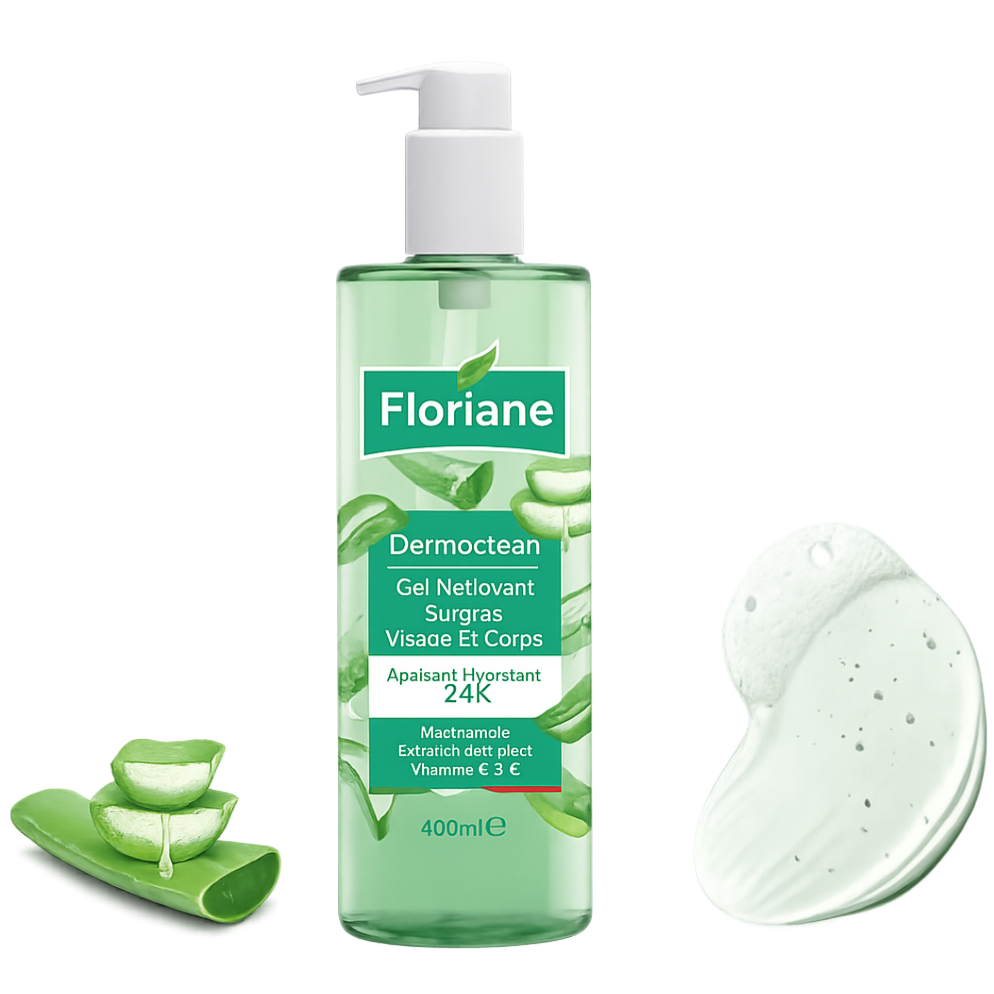 Dermoclean Gel Nettoyant Aloe Vera Visage Et Corps – Peau Éclatante