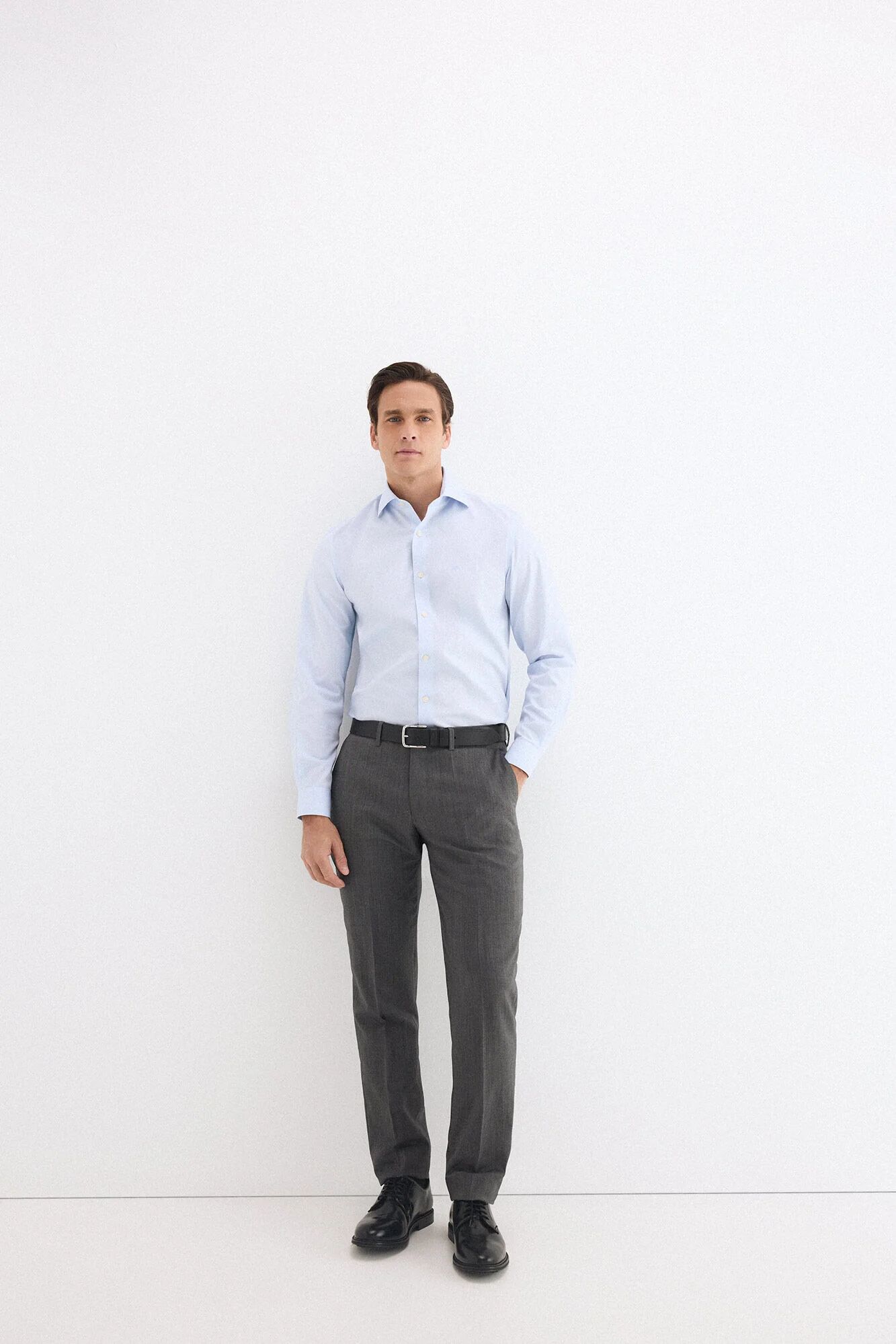 Chemise À Rayures Sur Fond