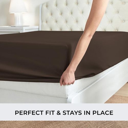 Drap-housse De Lit , Housse De Matelas Douce Et Respirante, Tout Autour Avec Élastique thumbnail 4