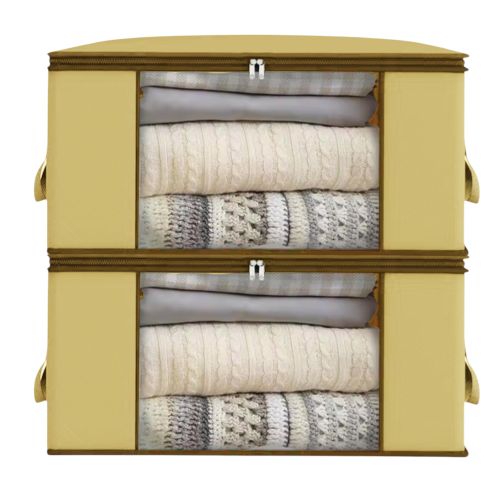 2x Sac De Rangement Pliable Avec Fenêtre Transparente, Multifonction